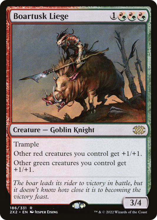 Boartusk Liege (2X2-186) - [Double Masters 2022] Foil