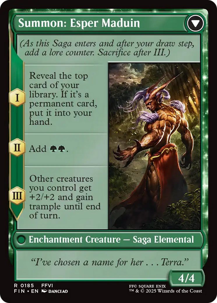 Esper Origins // Summon: Esper Maduin (FIN-185) - [FINAL FANTASY]: (enchantment)