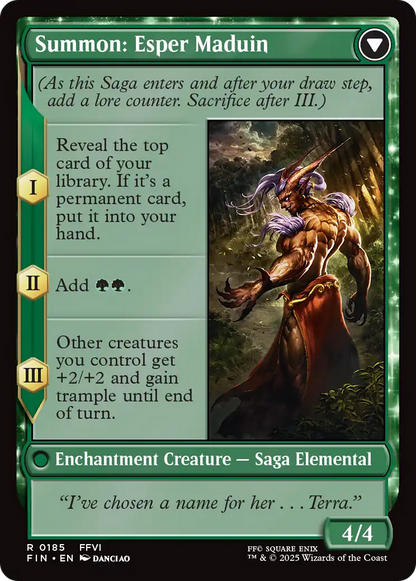 Esper Origins // Summon: Esper Maduin (FIN-185) - [FINAL FANTASY]: (enchantment) Foil