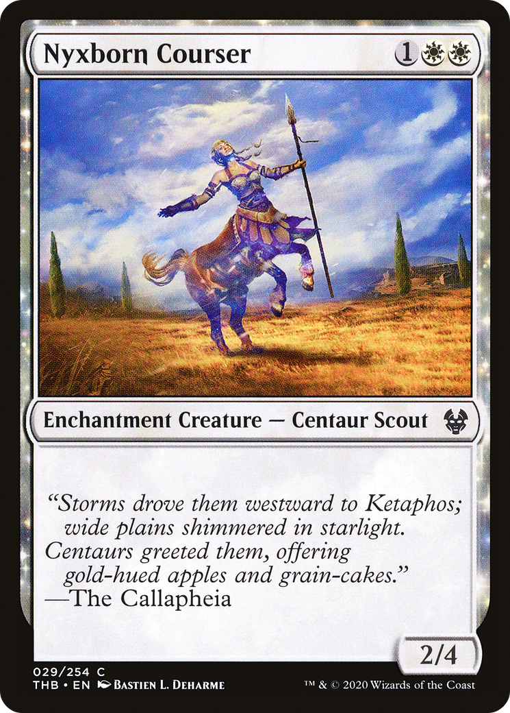 Nyxborn Courser (THB-029) - [Theros Beyond Death]: (enchantment)