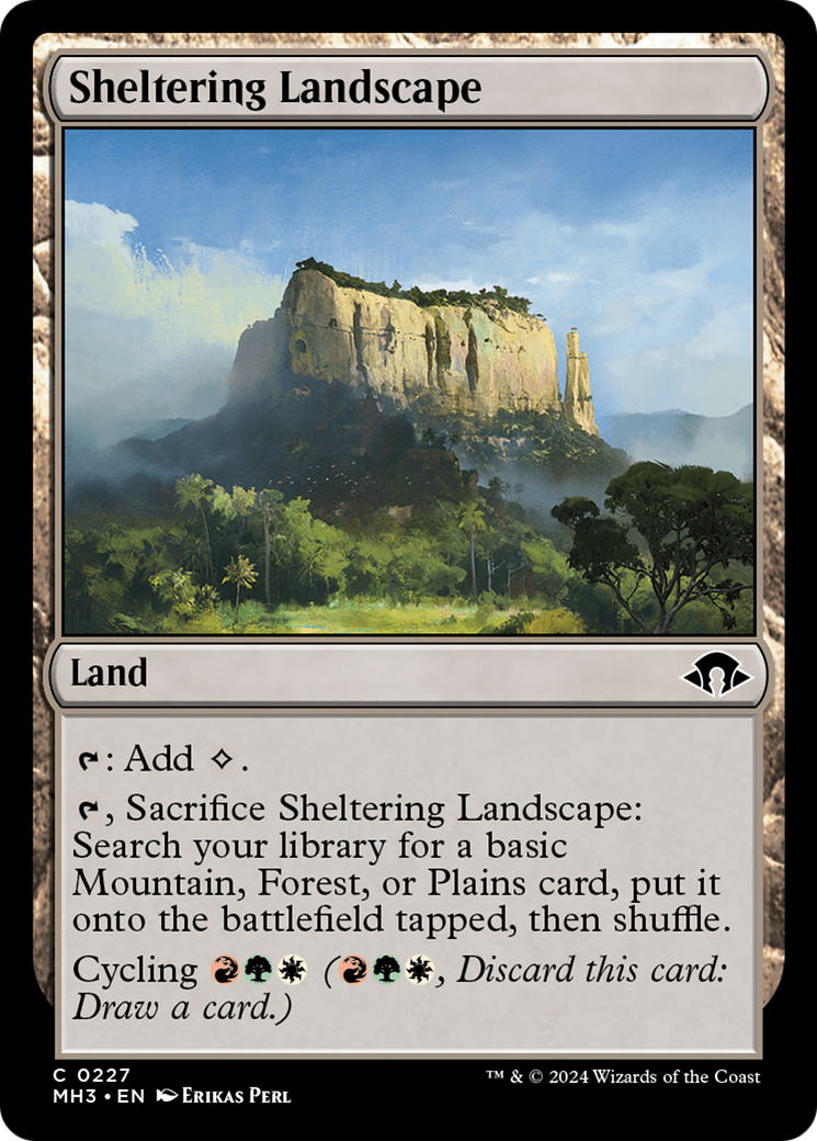 Sheltering Landscape (MH3-227) - [Modern Horizons 3] Foil