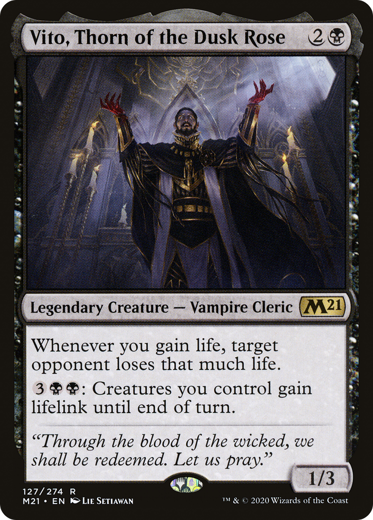 Vito, Thorn of the Dusk Rose (M21-127) - [Core Set 2021]