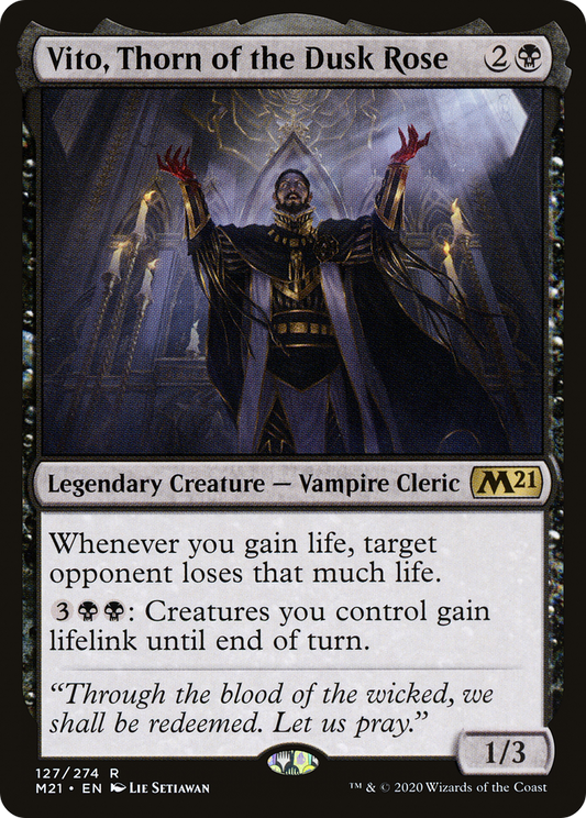 Vito, Thorn of the Dusk Rose (M21-127) - [Core Set 2021] Foil