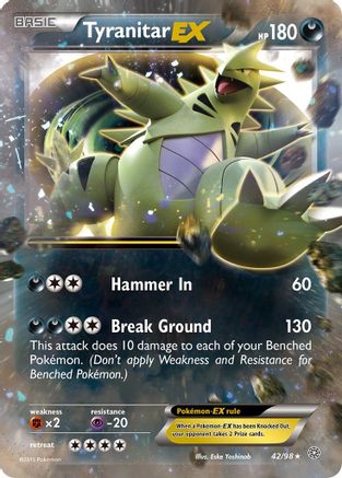 Tyranitar EX (42/98) [XY : Origines anciennes] 