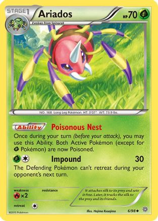 Ariados (6/98) [XY : Origines anciennes] 