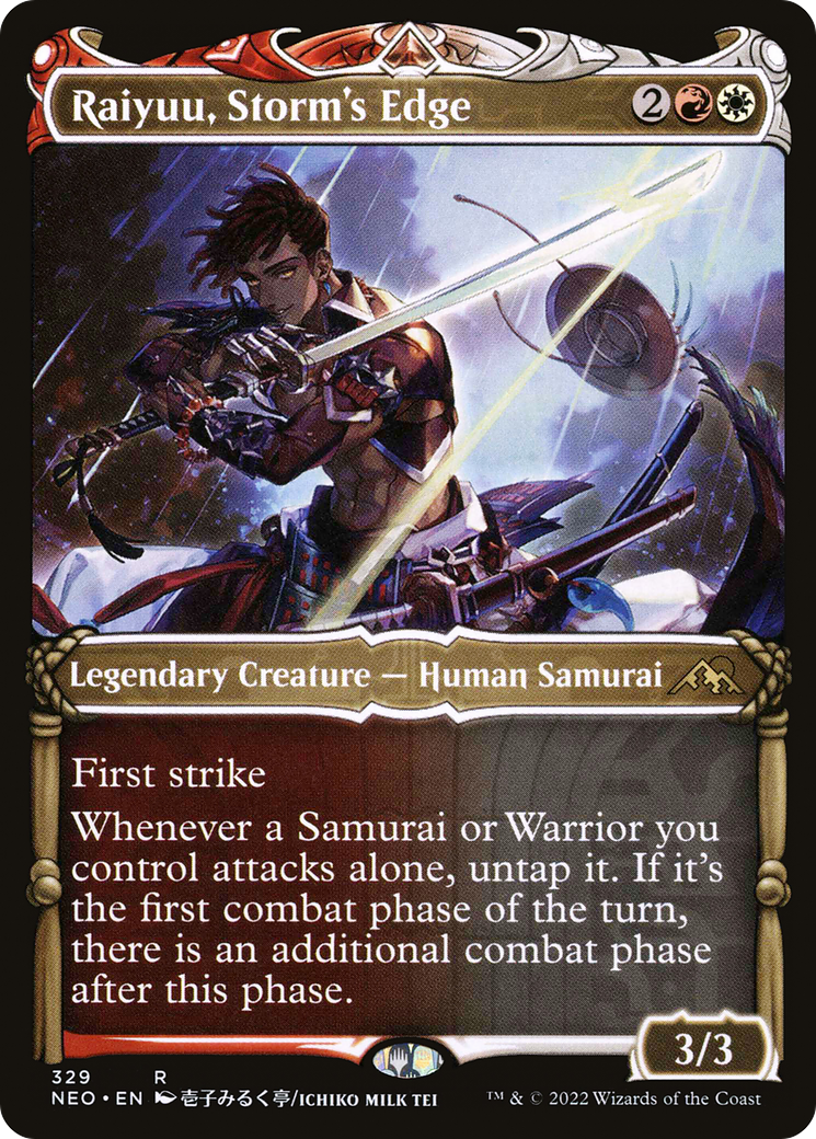 Raiyuu, Storm's Edge (NEO-329) - [Kamigawa: Neon Dynasty]: (Showcase) Foil