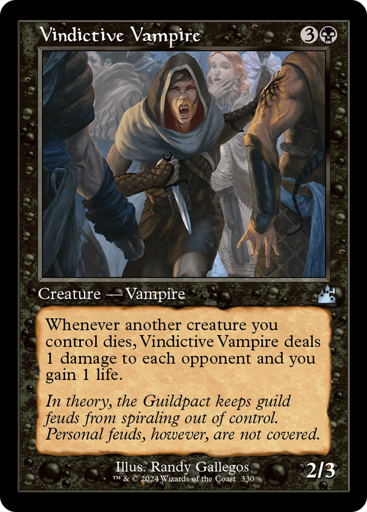 Vindictive Vampire (RVR-330) - [Ravnica Remastered] Foil