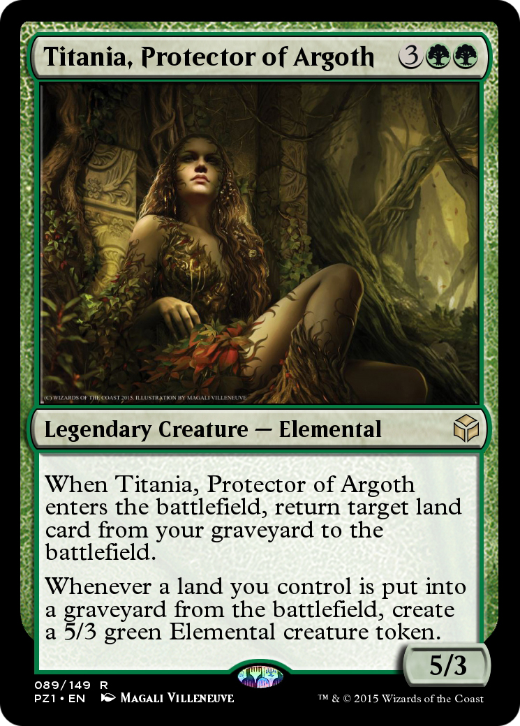 Titania, Protector of Argoth (PZ1-089) - [Legendary Cube Prize Pack] Foil