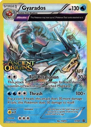 Gyarados (XY60) (Staff) [XY: Black Star Promos]