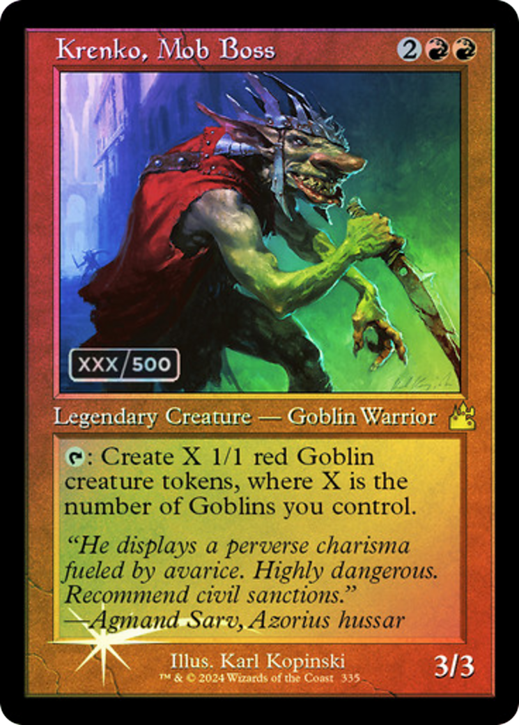 Krenko, Mob Boss (RVR-335Z) - [Ravnica Remastered] Foil