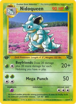 Nidoqueen (23) 23/64 - [Jungle] 1st Edition
