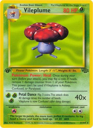 Vileplume (31) 31/64 - [Jungle] 1st Edition