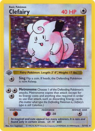 Clefairy (5/102) [Base Set Shadowless Unlimited]