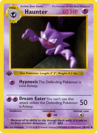 Haunter 29 - [Base Set Shadowless] Unlimited