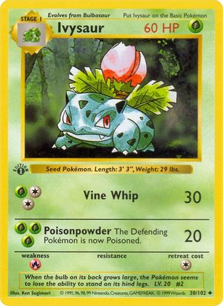 Ivysaur 30 - [Base Set Shadowless] Unlimited