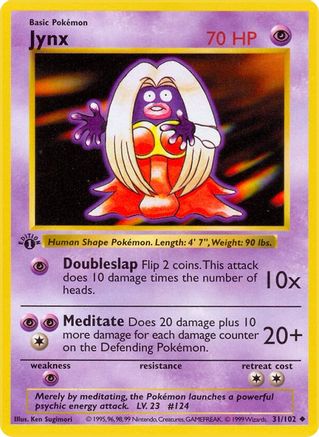 Jynx 31 - [Base Set Shadowless] 1st Edition