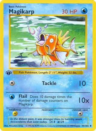 Magikarp (35/102) [Base Set Shadowless Unlimited]