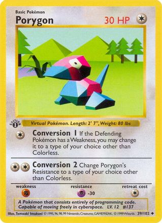 Porygon 39 - [Base Set Shadowless] Unlimited