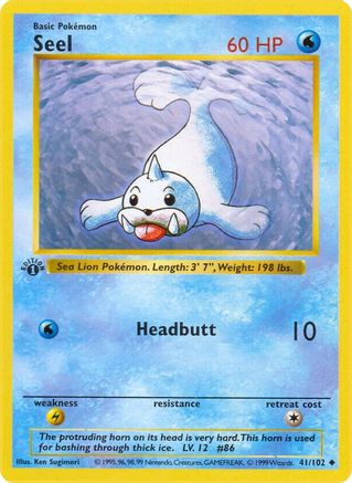 Seel 41 - [Base Set Shadowless] 1st Edition