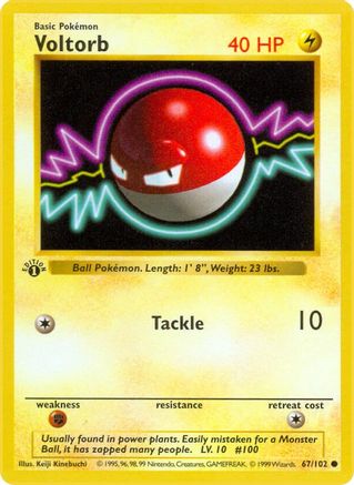Voltorb 67 - [Base Set Shadowless] Unlimited