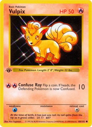 Vulpix 68 - [Base Set Shadowless] Unlimited