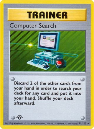 Computer Search (71/102) [Base Set Shadowless Unlimited]