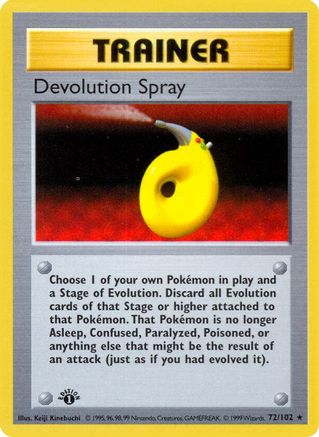 Devolution Spray (72/102) [Base Set Shadowless Unlimited]