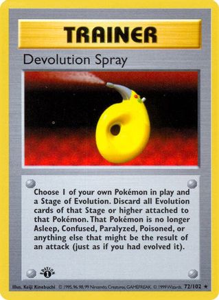 Devolution Spray 72 - [Base Set Shadowless] 1st Edition