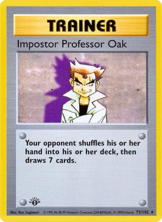 Impostor Professor Oak 73 - [Base Set Shadowless] Unlimited
