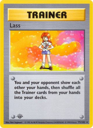 Lass 75 - [Base Set Shadowless] Unlimited