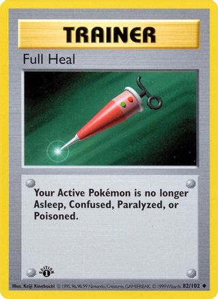 Full Heal 82 - [Base Set Shadowless] 1st Edition