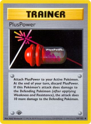 PlusPower 84 - [Base Set Shadowless] 1st Edition