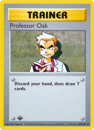Professor Oak 88 - [Base Set Shadowless] Unlimited