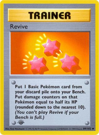 Revive 89 - [Base Set Shadowless] 1st Edition