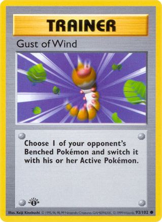 Gust of Wind 93 - [Base Set Shadowless] 1st Edition
