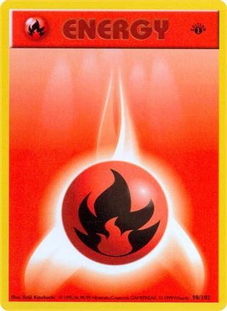 Fire Energy 98 - [Base Set Shadowless] 1st Edition