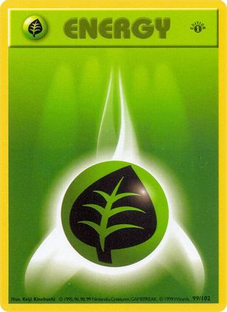 Grass Energy 99 - [Base Set Shadowless] 1st Edition
