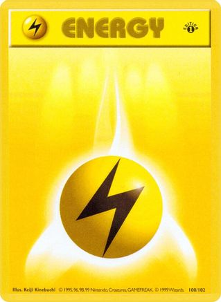 Lightning Energy 100 - [Base Set Shadowless] 1st Edition