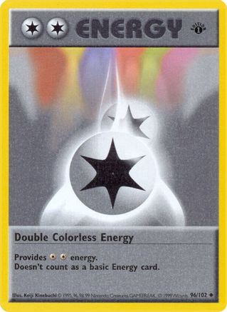Double Colorless Energy 96 - [Base Set Shadowless] 1st Edition