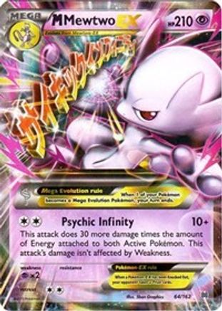M Mewtwo EX (64) (64/162) [BKT XY BREAKthrough] Holofoil
