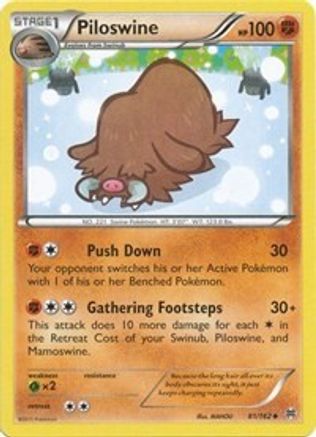 Piloswine (81/162) [XY : PERCÉE] 