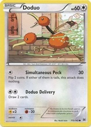 Doduo (115/162) [XY: BREAKthrough]