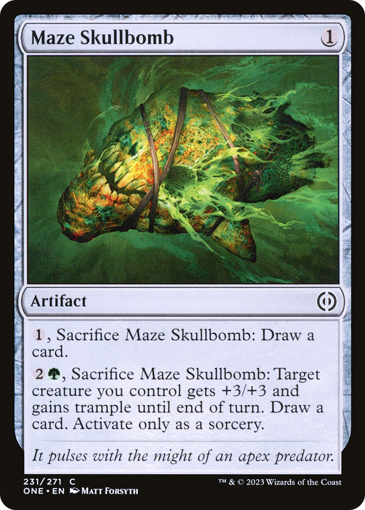 Maze Skullbomb (ONE-231) - [Phyrexia: All Will Be One] Foil