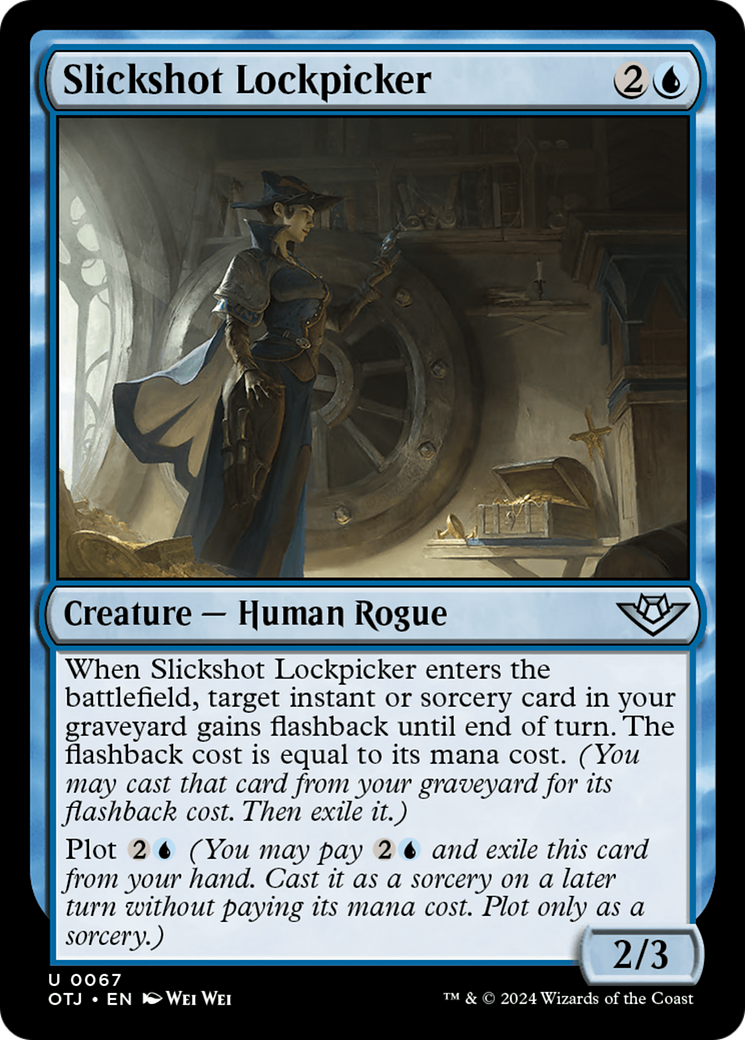 Slickshot Lockpicker (OTJ-067) - [Outlaws of Thunder Junction]