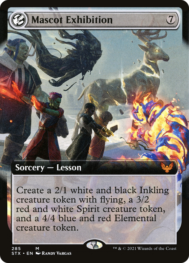 Mascot Exhibition (Extended Art) (STX-285) - [Strixhaven: School of Mages]: (Extended Art, lesson) Foil