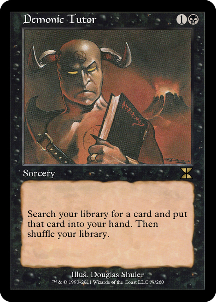 Demonic Tutor (ME4-077) - [Masters Edition IV]