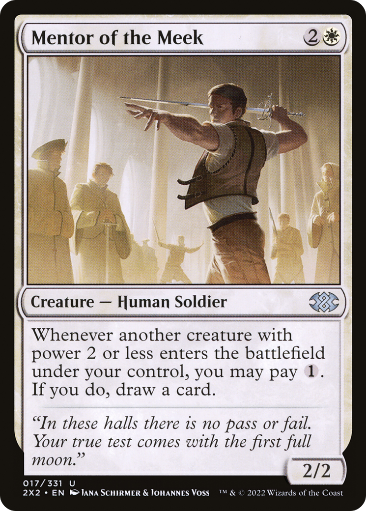 Mentor of the Meek (2X2-017) - [Double Masters 2022]