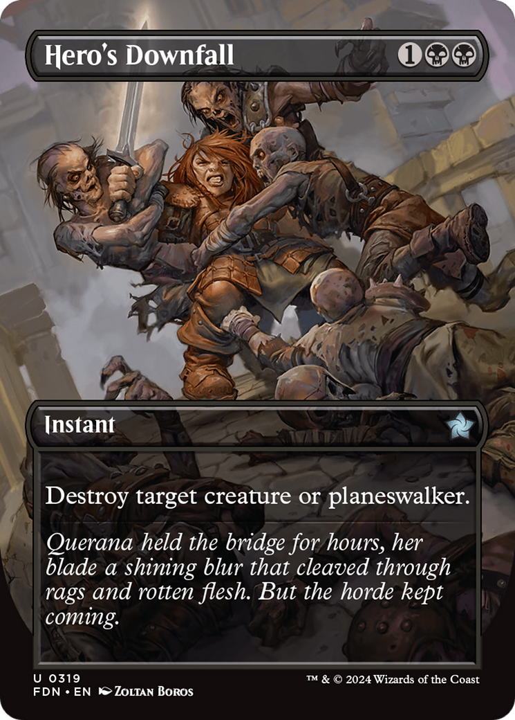 Hero's Downfall (Borderless) (-319) - [Foundations]