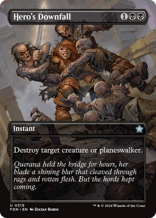 Hero's Downfall (Borderless) (-319) - [Foundations]