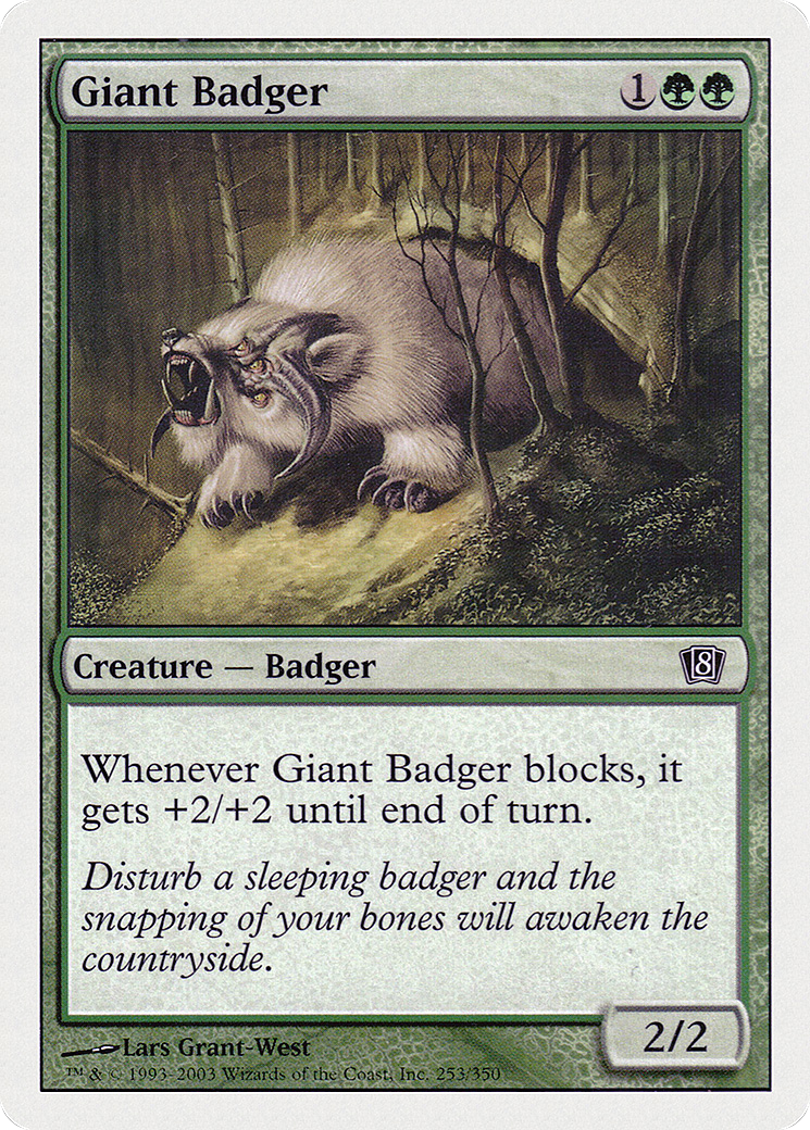 Giant Badger (8ED-253) - [Eighth Edition]